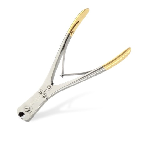 Von Klaus Side WirePin Cutter, Tungsten Carbide Jaws, DoubleAction, Angled Jaws VK132-128